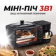 Мини Печь 3в1 Электрическая печь + кофеварка + гриль сковорода Zepline ZP-116 на 12 л 4500Вт 350 мл - изображение 11