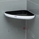 Полиця кутова клейка MVM BP-26 пластикова Біло-чорна (BP-26 WHITE/BLACK) - зображення 7