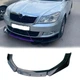 Пластиковая губа на бампер Skoda Octavia молдинг бампера юбка универсальная черная. - изображение 1