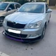 Пластиковая губа на бампер Skoda Octavia молдинг бампера юбка универсальная черная. - изображение 2