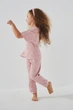 Пижама для девочки Isobel PJ-21230 3-4 года Пудровый - изображение 4