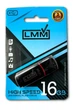 Флешка USB 16GB LMM Classic черная USB 2.0 влагозащищенный корпус скорость до 480 Мбіт/с - изображение 1