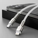 Кабель Baseus Cafule Series Metal Data Cable Type-C to iP PD 20W 1m White (CATLJK-A02) - изображение 9