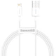Кабель Baseus Superior Series Fast Charging Data Cable USB to iP 2.4A 2m White (CALYS-C02) - изображение 1