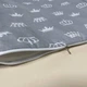 Пеленальный матрас на детский комод пеленатор или пеленальный столик мягкий с бортами синтепон съемный универсальный размер 70*55 см BST серо-белый - изображение 4
