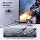 Кабель UGREEN CM675 USB-C to HDMI 4K 60Hz для iPhone 16/15, Galaxy, MacBook с поддержкой быстрой зарядки PD100W HDR 2m Grey (55330) - изображение 3