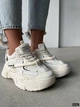 Женские кроссовки на толстой подошве Swin Shoes 36р(22.5см) бежевые эко-кожа сеточка (12276-36) - изображение 5