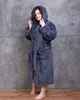 Халат женский махровый длинный Батал Графит Maybel 2XL (3227) - изображение 1
