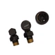 Комплект для підключення радіатора Koer SET-24.Black - 1/2'' кутовий з термоголовкою (KR5283) - зображення 6