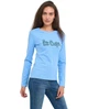 Футболка с длинным рукавом (лонгслив) женская Lee Cooper 20196181.E84 L голубая (5942723123442) - изображение 4