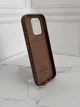 Чохол протиударний шкіряний OEM Leather Case with MagSafe для iPhone 16 Pro Max Taupe - зображення 3