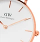 Часы женские Daniel Wellington классические с браслетом из нержавеющей стали кварцевые аналоговые Золотистые (33-102-Dw00100163) - изображение 2