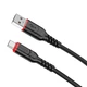 Інтерфейсний кабель Hoco X59 3A USB - TypeC 2m Black (40007) - зображення 3