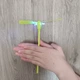 Игрушка Вертушка летающая с подсветкой 18 см Желтая - изображение 3