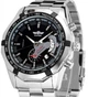 Мужские часы Winner Titanium Black Silver New - изображение 1
