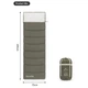 Спальник з капюшоном Naturehike LD350 CNK2300SD016, темно-зелений - изображение 4