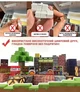 Магнитный конструктор Minecraft Лес с пчелиным гнездом, Детский конструктор майнкрафт - изображение 3