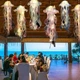 Декор светящийся Медуза на батарейках Jellyfish lamp AND HA-113 Голубая - изображение 5
