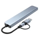 USB хаб 8в1 USB-3.0, USB-2.0, USB-C, SD/TF, 3.5, PD, передача даних - зображення 3