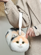 Плюшевая сумка котик в виде кота меховая сумочка с реалистичным котом 31×13×12 см - изображение 6