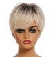 Парик короткий, натуральные синтетические волосы Blond - изображение 1