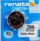 Батарейка часовая Renata 386, V386, SR43, SR43W, SR1142W, 260 - изображение 2