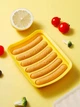 Силиконовая форма для сосисок колбасок Sausage Silicone Mold 6 ячеек Желтая - зображення 2
