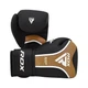 Боксерські рукавички RDX Aura Plus T-17 Black Golden 10 унцій (BGR-T17BGL-10OZ+) - зображення 2