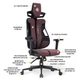Геймерське крісло Cyberlux V8 Fabric Red (арт. GM-V8 FR) - изображение 3