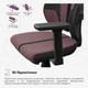 Геймерське крісло Cyberlux V8 Fabric Red (арт. GM-V8 FR) - изображение 7