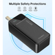 Універсальна мобільна батарея choetech pd22.5w Digital pb 40000mAh (b731) - зображення 5