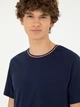 Футболка бавовняна довга чоловіча U.S. Polo Assn G081SZ011-000-2006751 (lacivert) XL Темно-синя (8683857773567) - зображення 5