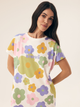 Koszula nocna damska bawełniana Bloovii Flovers 43073-10X L Wielobarwna (5903972576809) - obraz 4