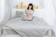 Летний постельный комплект MirSon №2416 Eco-Soft 116-5703 Light Gray одеяло 172х205 см + наволочки 2 х 50х70 см + простынь 200x220 см (2200003035155) - изображение 5