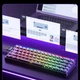 Ігрова механічна клавіатура AULA HERO 68 HE Magnetic Switch з RGB підсвіткою Red/Black, ENG + наклейки UA\RU - зображення 10