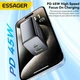 Зарядний пристрій ESSAGER ECT45W Gan 1USB 1Type-C 45W black - зображення 3
