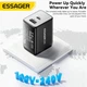 Зарядний пристрій ESSAGER ECT45W Gan 1USB 1Type-C 45W black - зображення 4