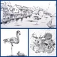 Набір швидковисихаючих лайнерів для малювання та графіки Pigment Liner водостійкі чорні лінери / маркери для деталізації та скетчінгу (0.05, 0.1, 0.2, 0.3, 0.4, 0.5, 0.6, 0.8, BR), 9 шт, сріблястий (104497010) - зображення 5