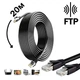 Экранированный LAN интернет-кабель Kabelist 20 м FTP CAT5e до 1000 Мбит/с (6374gr) - изображение 1
