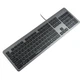 Клавиатура Vinga KB735 black-grey - изображение 2