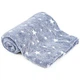 Светящийся в темноте плед плюшевое покрывало Blanket kids Magic Star 150х100 см флисовое одеяло. Цвет: серый - изображение 8