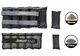 Утяжелители EasyFit 0,5-2,5 кг для ног и рук с металлом (EF-AWTМ-525) - изображение 5