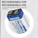 Аккумулятор крона PUJIMAX 9V 800mAh Li-Ion USB type-C комплект 2 шт - изображение 3
