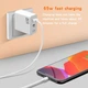 Зарядний пристрій GaN 65W USB-A (QC3.0) USB-C (PD3.0) + кабель USB-C 65W White - зображення 3