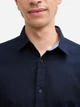 Рубашка хлопковая мужская Tom Tailor 1045089-10668 2XL Темно-синяя (4068127926630) - изображение 4