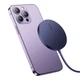 Бездротовий зарядний пристрій Baseus Simple Mini3 Magnetic 15W Purple (з кабелем живлення Type-C), темно-фіолетовий - зображення 4