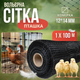 Сетка пластиковая птичка 1х100м черная 12х14см вольерная декоративная садовая для ограждения забора от птиц - изображение 1