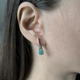 Серебряные серьги с натуральным изумрудом 1.632ct (2179924) - изображение 6