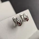 Серебряные серьги с натуральным гранатом 1.808ct (2182016) - изображение 2