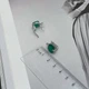Срібні сережки з натуральним агатом 5.61ct (2173625) - зображення 4